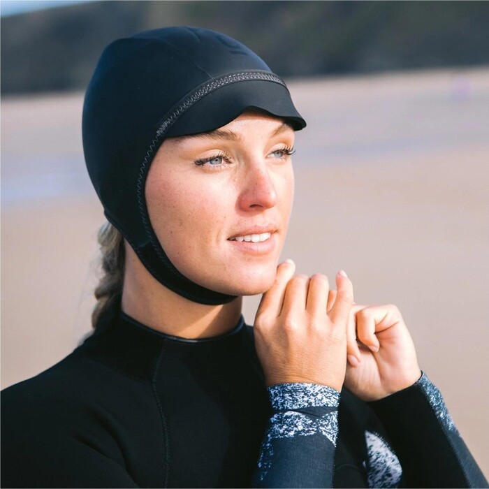 2024 C- Skins Session 2mm Surf Cap C-HOSE - Black